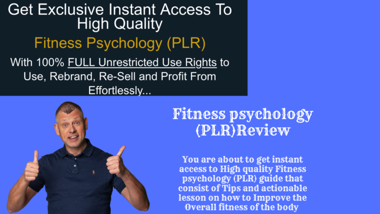 Fitness Psychology (PLR) Review: Elevate Your Brand with Premium Fitness Content