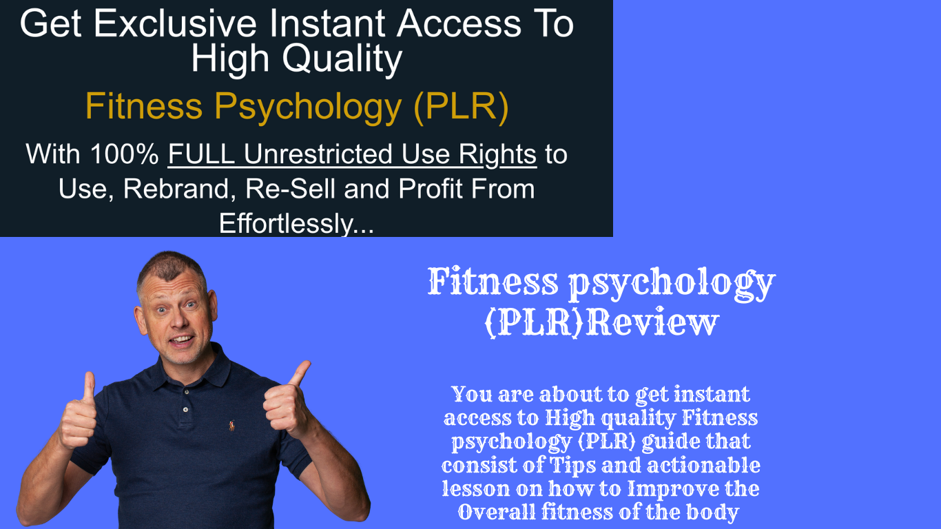 Fitness psychology (PLR) review